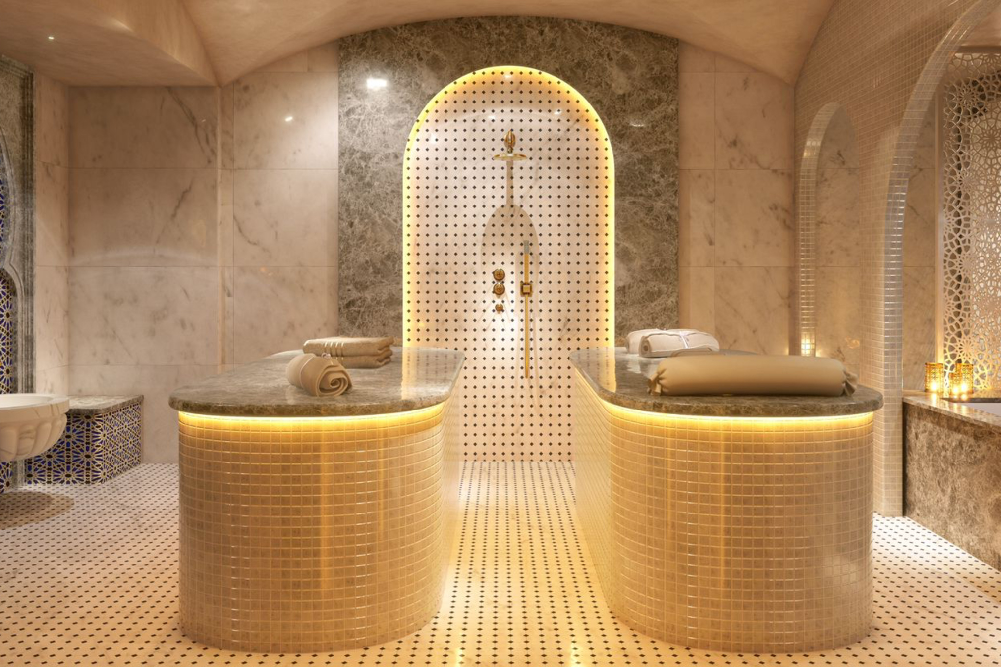 Royal Moroccan hammam room
